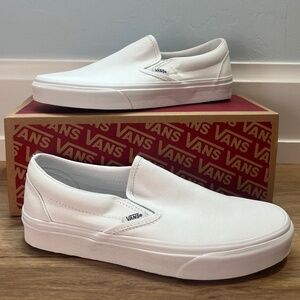 White Vans - Classic Slip On